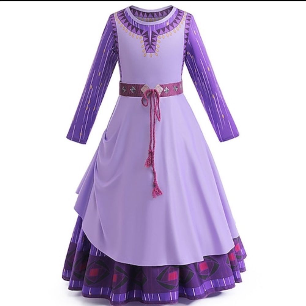 NWT Wish Princess Asha Dress Outfit Movie Girls size 130 or 5 - 6